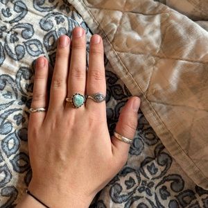 Sterling Silver Larimar Ring